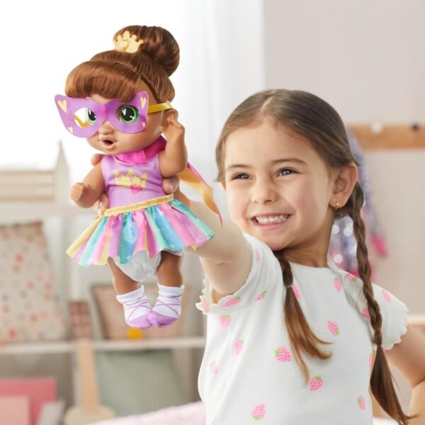 Baby Alive Super BFF Sophia Sparkle Brown Hair Dress Up Baby Doll Playset, 11 Inches, Toys for 3 Year Old Girls & Boys & Up (Amazon Exclusive) - Image 11