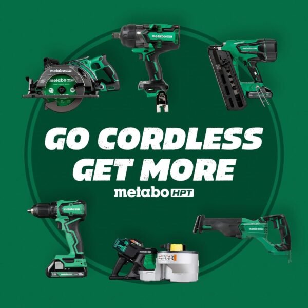Metabo HPT Compound Miter Saw, 10" Miter Saw with Large Table Saw for woodworking, Power saw with 15-Amp Motor, Accurate Miter Angles, 0-45° Bevel, 24T TCT Miter Saw Blade, Positive Stops, C10FCGS - Image 11