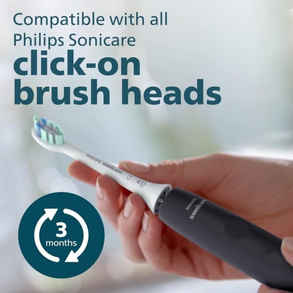 Philips Sonicare 4100 Power Toothbrush, Rechargeable Electric Toothbrush with Pressure Sensor, Black - Image 6
