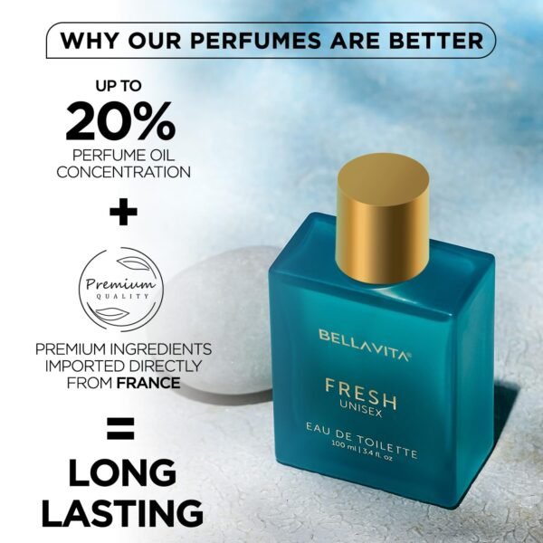 Fresh (3.4 fl. oz.) Eau de Toilette for women with Bergamot, Lavender, Ylang-Ylang | Premium perfume imported from Italy and France | Long-lasting perfume - Image 4