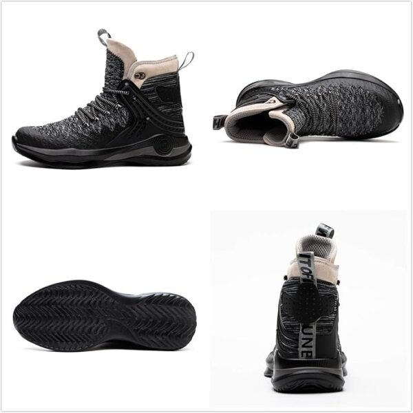 SYLPHID Steel Toe Boots for Men Safety Shoes for Women Work Sneakers Slip Resistant - Image 4