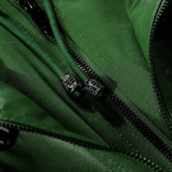 Tanming Women's Removable Hooded Faux Leather Jackets - Image 3