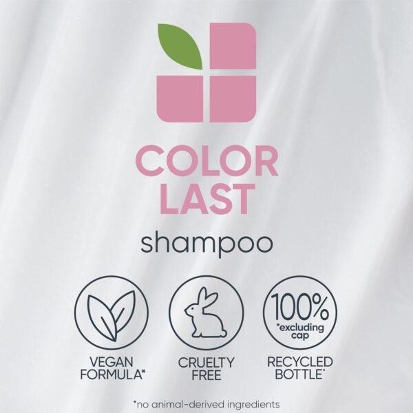 Biolage Color Last Shampoo | Helps Protect Hair & Maintain Vibrant Color | For Color-Treated Hair | Paraben & Silicone-Free | Vegan | Cruelty Free | Color Protecting Salon Shampoo - Image 4