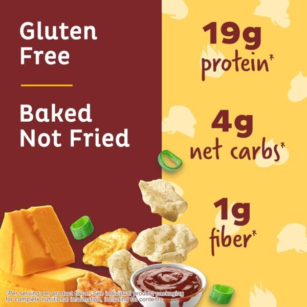Quest Nutrition Protein Chips Variety Pack, BBQ, Cheddar & Sour Cream, Sour Cream & Onion, High Protein, Low Carb, 1.1 oz (Pack of 12) - Image 4