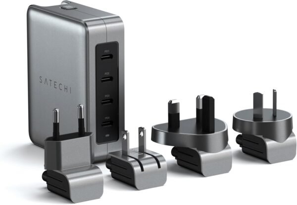 Satechi GaN Travel Charger, 145W GaN USB C Charger with 4 Ports, 2X USB C PD 3.1 and 2X USB C PD 3.0, Fast Charging Travel Station for Apple, Windows and Most USB C Devices - Image 6