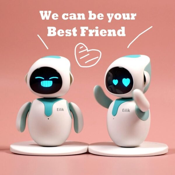 Eilik - Cute Robot Pets Toys with Abundant Emotions, Your Perfect Interactive Companion at Home or Workspace, Unique for Girls & Boys. - Image 8