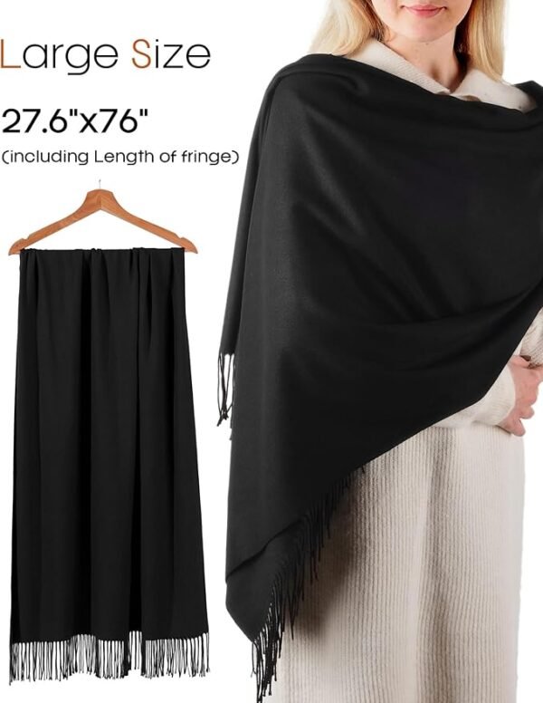 FURTALK Winter Scarf for Women Pashmina Shawl Wraps Cashmere Feel Warm Fashion Blanket Scarves - Image 2