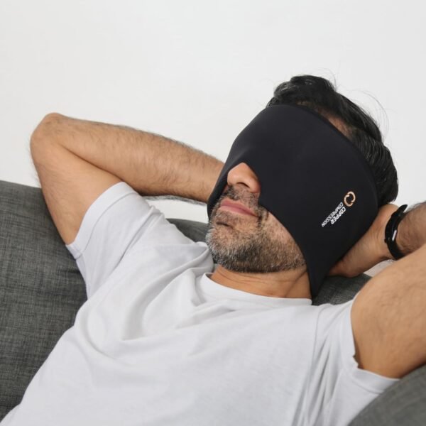 Copper Compression Copper Freeze Migraine Relief Mask Cap w/Cryo Compression - Reusable 360° Ice Pack Band for Headaches - Eases Nausea, Sinus Pressure, Tension - Gift for Women, Men, Moms - One Size - Image 5