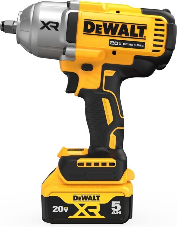 DEWALT 20V MAX Cordless Impact Wrench Kit, 20V MAX, 1/2" Hog Ring With 4-Mode Speed, Includes Battery, Charger and Kit Bag (DCF900P1) - Image 4