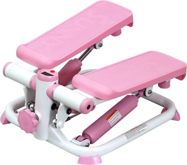 Sunny Health & Fitness Mini Steppers for Exercise at Home, Stair Step Workout Machine with Optional Resistance Bands, Full Body Cardio Equipment, Optional Free SunnyFit App Connection Smart Stepper - Image 5