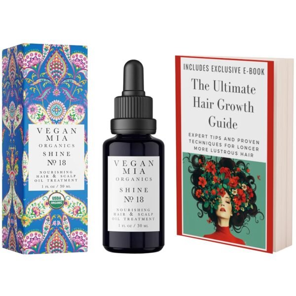 USDA Organic Rosemary Hair Growth Treatment with Castor, Jojoba & Rosemary Oils - Scalp Nourishment for Healthier, Thicker & Shiny Hair, 1 fl oz