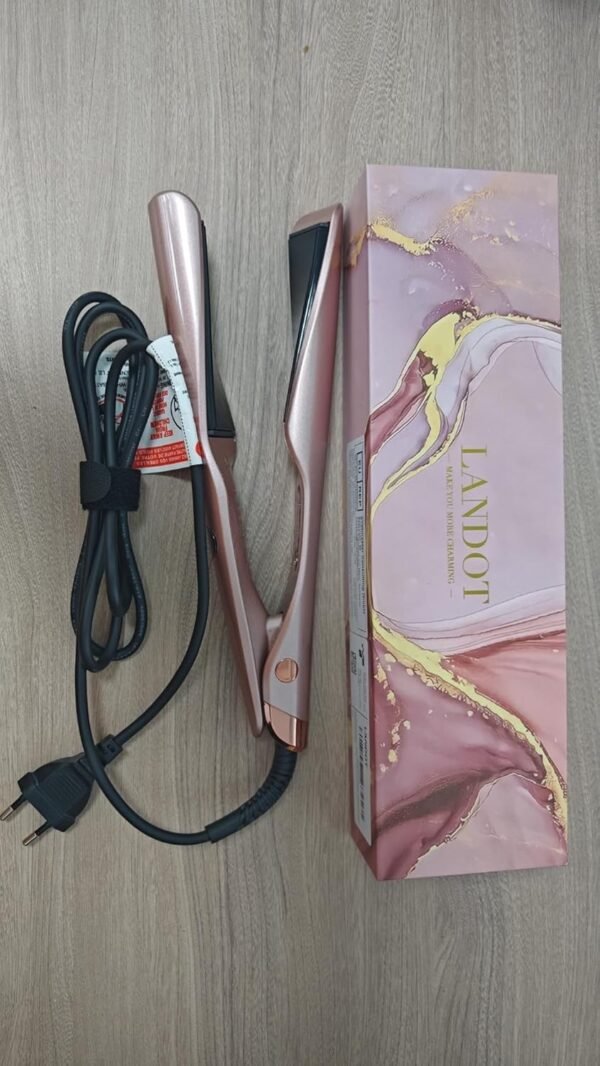 LANDOT Flat Iron Curling Iron in One - Ceramic Hair Straightener and Curler 2 in 1 - Twist Straightening Curling Iron Combo for Curl Wave Straighten Hair Pro Multi-Styler - Image 10