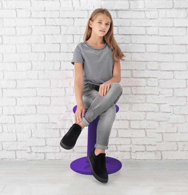 ActiveChairs Kids Wobble Chair, Flexible Elementary Classroom Seating, Improves Focus, Posture and Helps ADHD/ADD, Sensory Desk Chairs, Pre-Teen 17.75" Active Fidget Chairs, Ages 7-12, Purple - Image 5