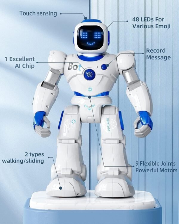 Ruko 1088 Smart Robots for Kids, Large Programmable Interactive RC Robot with Voice Control, APP Control, Present for 4 5 6 7 8 9 Years Old Kids Boys and Girls - Image 3