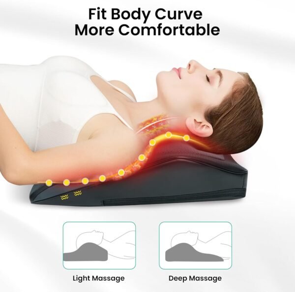 Snailax Christmas Gifts, Back Massager for Back Pain Deep Tissue, Shiatsu Lower Back Neck Massager with Heat, 3D Kneading Massage Pillow for Back Neck Shoulder Legs, Gifts for Mom, Dad, Women - Image 8