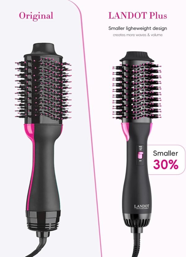 Hair Dryer Brush Blow Dryer Brush in One - One-Step Hot Air Brush with 60 mm Oval Barrel - 4 in 1 HairDryer Styler and Volumizer for Drying Straightening Curling Volumizing Hair - Image 3