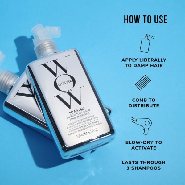 COLOR WOW Dream Coat Supernatural Spray – Keep Your Hair Frizz-Free and Shiny No Matter the Weather with Award-Winning Anti-Humidity Treatment - Image 4