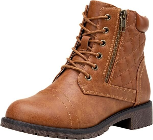 Vepose Women's Fashion Ankle Booties Combat Ankle Boots