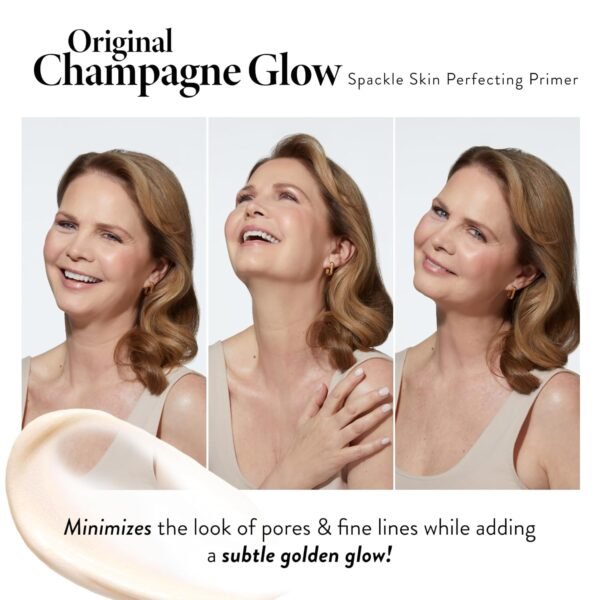 LAURA GELLER NEW YORK Spackle Primer - Champagne Glow - Super-Size 2 Fl Oz - Hyaluronic Acid Makeup Primer for Mature Skin - Image 4