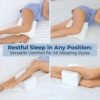 5 STARS UNITED Knee Pillow for Side Sleepers - Memory Foam Leg Pillow for Side Sleeping - Between Legs Pillow for Hip and Lower Back Pain - Sciatica Pain Relief - Image 3