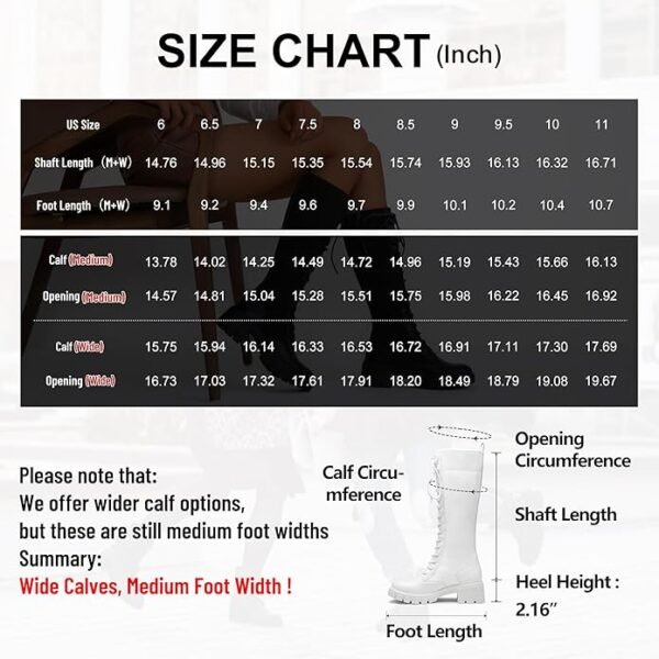 Jeossy Women's 9603 | Knee High Boots | Platform Chunky Heel Boots for Women - Image 4