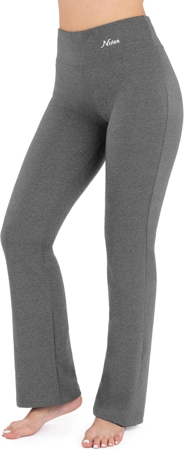 Nirlon Straight Leg Yoga Pants - Yoga Pants for Women Soft & Breathable Womens Leggings for Gym & Yoga Regular & Plus Size - Image 2