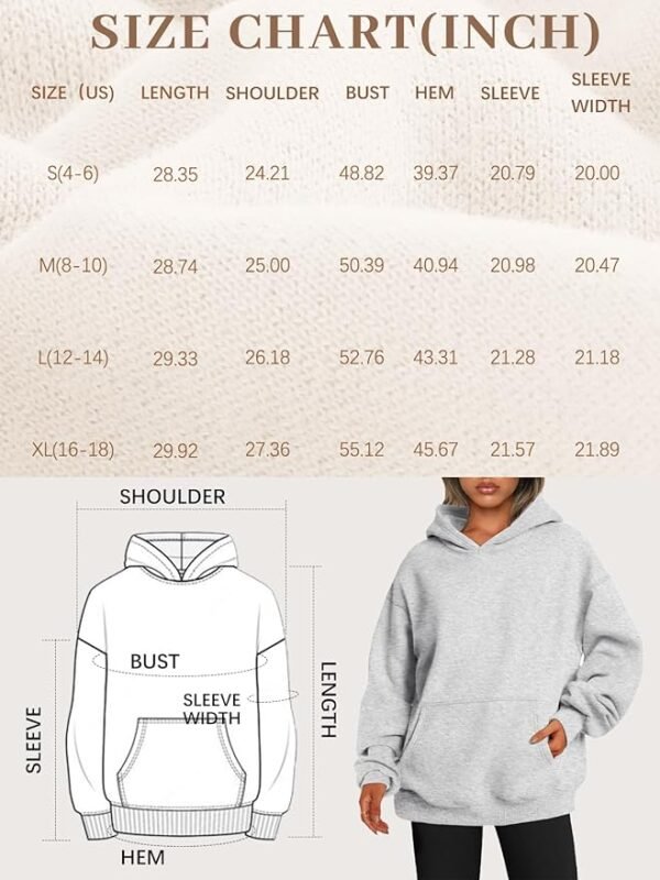 EFAN Womens Hoodies Oversized Sweatshirts Pullover Fleece Sweaters Long Sleeve Winter Fall Outfits Fashion Y2k Clothes - Image 6