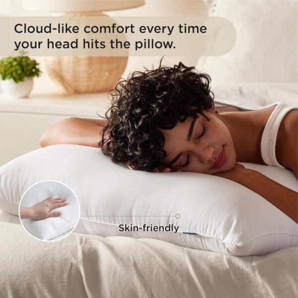 Bedsure Pillows Queen Size Set of 2 - Queen Pillows 2 Pack Hotel Quality Bed Pillows for Sleeping Soft and Supportive Pillows for Side, Back Sleepers - Image 7