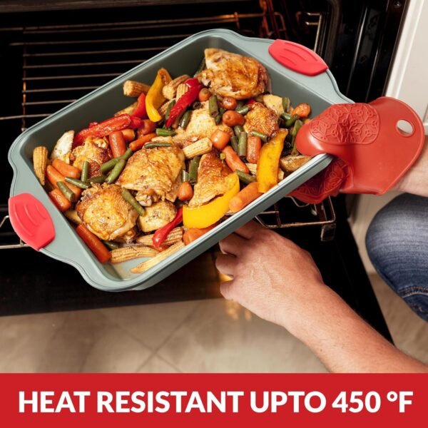 Boxiki Kitchen Non-Stick Steel 8x8 Square Baking Pan Durable, Convenient, and Premium Quality Non-Stick Baking Mold Bakeware. - Image 8