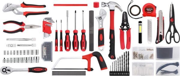 KingTool 325 Piece Home Repair Tool Kit, General Home/Auto Repair Tool Set, Toolbox Storage Case with Drawer, General Household Tool Kit - Perfect for Homeowner, Diyer, Handyman - Image 4