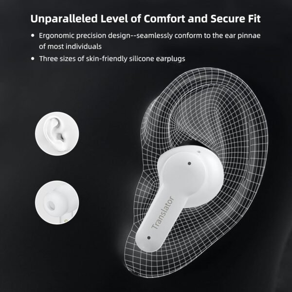 M3 Offline AI Translator Earbuds Support 144 Languages & Accents Translation Two-Way Translation Translator Device AI Translation Earbuds Real Time - Image 7