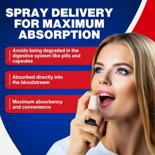 CCL Advanced Glutathione Spray & NAC Supplement, Liquid Glutathione Sublingual, N-Acetyl-cysteine Antioxidant Spray Supports Immune Health - Fresh Flavor, Non-GMO, Vegan, Gluten-Free (60 Servings) - Image 3