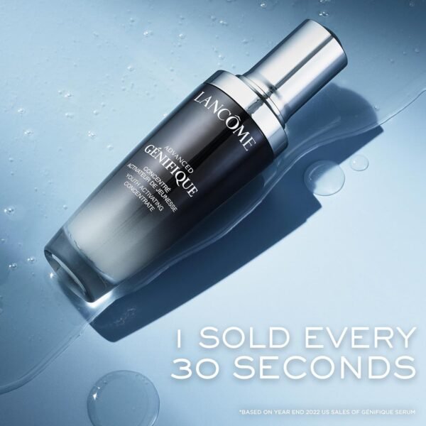 Lancôme Advanced Génifique Radiance Boosting Anti-Aging Face Serum - Visibly Hydrates & Plumps Skin - with Bifidus Prebiotic, Hyaluronic Acid & Vitamin Cg - Image 3