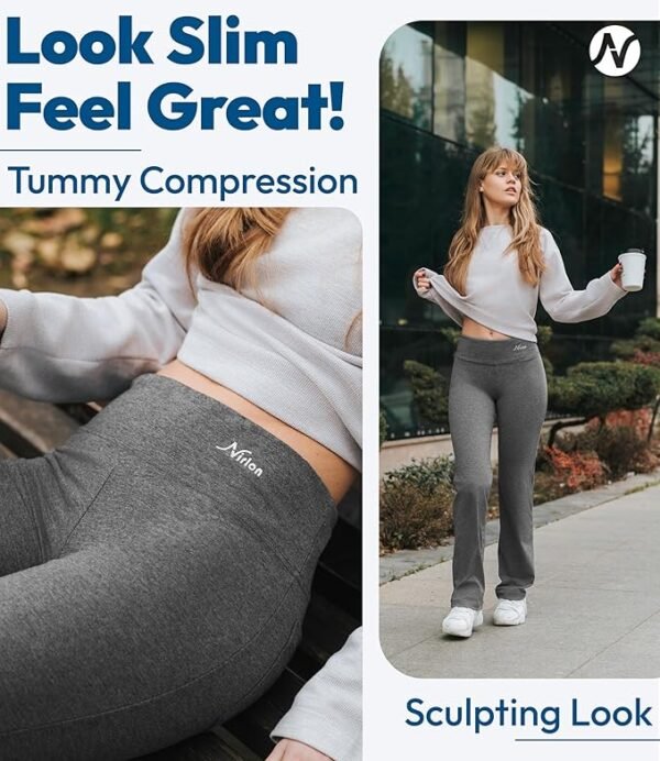 Nirlon Straight Leg Yoga Pants - Yoga Pants for Women Soft & Breathable Womens Leggings for Gym & Yoga Regular & Plus Size - Image 6