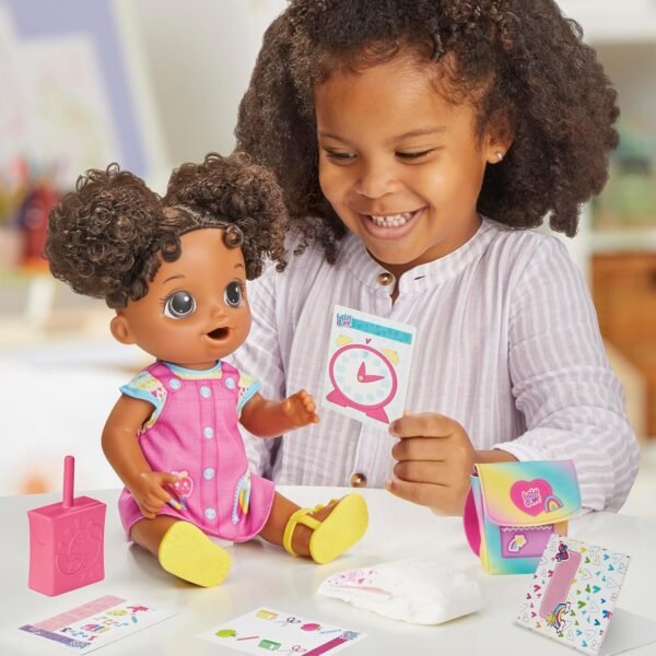 Baby Alive Time for School Baby Doll Set, 12 Inch, Back to School Toys for Girls & Boys, Black Hair, Preschool Gifts for Kids, Ages 3+ (Amazon Exclusive) - Image 5