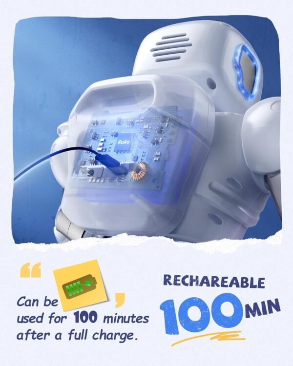 Ruko 1088 Smart Robots for Kids, Large Programmable Interactive RC Robot with Voice Control, APP Control, Present for 4 5 6 7 8 9 Years Old Kids Boys and Girls - Image 5