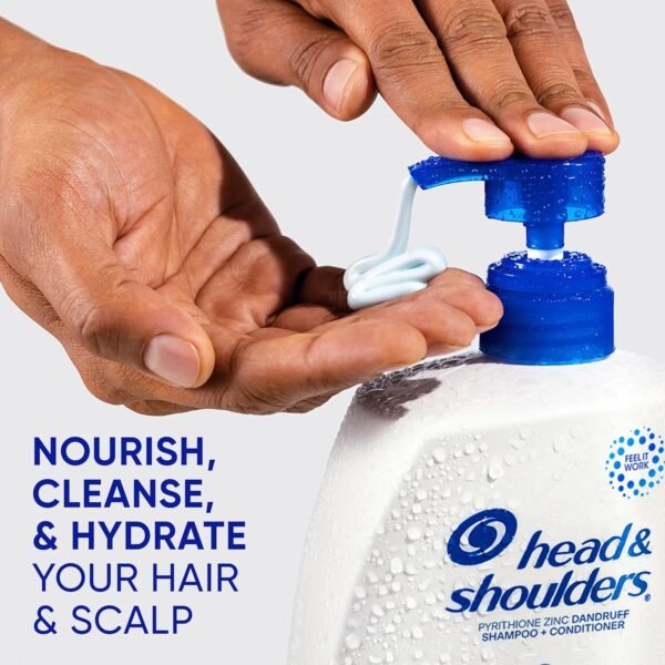 Head & Shoulders 2-in-1 Classic Clean Anti-Dandruff Shampoo & Conditioner Twin Pack, Paraben-Free, Color-Safe, Fresh Scent, 32.1 Fl Oz (Set of 2) - Image 4