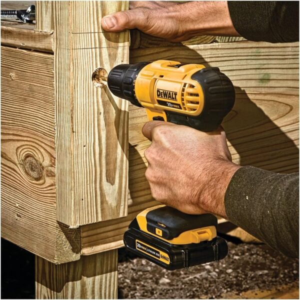 DEWALT 20V MAX Cordless Drill and Impact Driver, Power Tool Combo Kit with 2 Batteries and Charger (DCK240C2) - Image 8