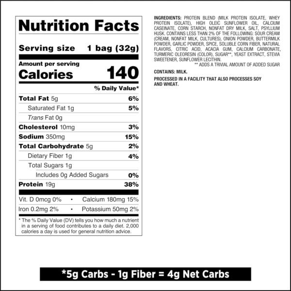 Quest Nutrition Protein Chips Variety Pack, BBQ, Cheddar & Sour Cream, Sour Cream & Onion, High Protein, Low Carb, 1.1 oz (Pack of 12) - Image 5