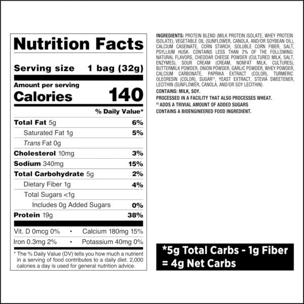 Quest Nutrition Protein Chips Variety Pack, BBQ, Cheddar & Sour Cream, Sour Cream & Onion, High Protein, Low Carb, 1.1 oz (Pack of 12) - Image 6