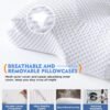 Osteo Cervical Pillow for Neck Pain Relief, Hollow Design Odorless Memory Foam Pillows with Cooling Case, Adjustable Orthopedic Bed Pillow for Sleeping, Support for Side Back Sleepers - Image 6