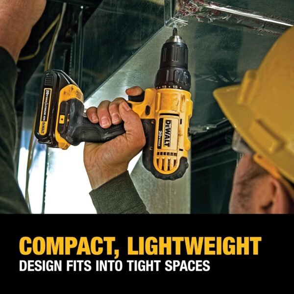 DEWALT 20V Max Cordless Drill/Driver Kit, 2 Batteries and Charger Included (DCD771C2) - Image 5