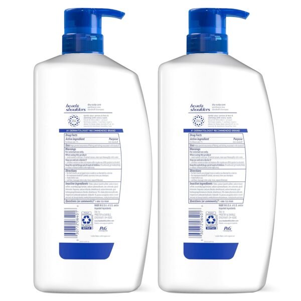 Head & Shoulders Anti-Dandruff Shampoo Set, Daily-Use Dry Scalp Care with Almond Oil, Paraben Free Treatment for Men and Women, 32.1 Fl Oz, Twin Pack - Image 9