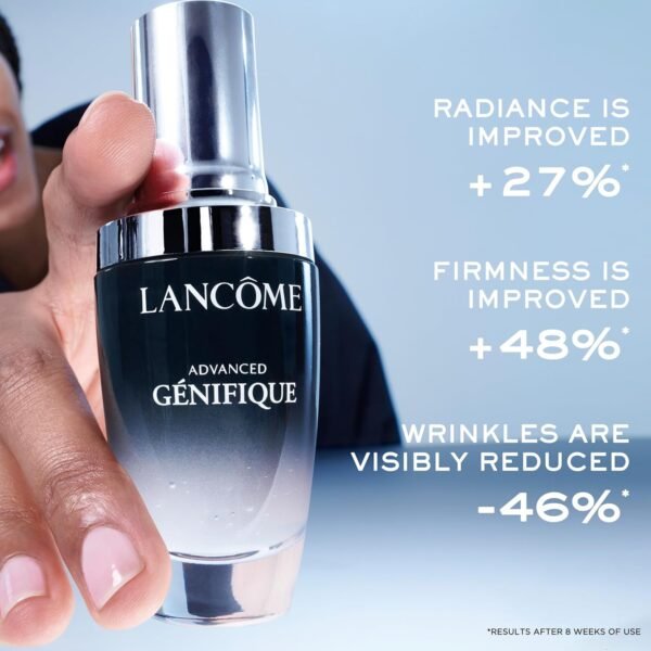 Lancôme Advanced Génifique Radiance Boosting Anti-Aging Face Serum - Visibly Hydrates & Plumps Skin - with Bifidus Prebiotic, Hyaluronic Acid & Vitamin Cg - Image 4