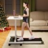 SupeRun Walking Pad, Under Desk Treadmill, 3 in 1 Portable Treadmill with Remote Control LED Display, 2.5 HP Quiet Walking Jogging Machine for Office Home Use, 300 Lbs Capacity - Image 6