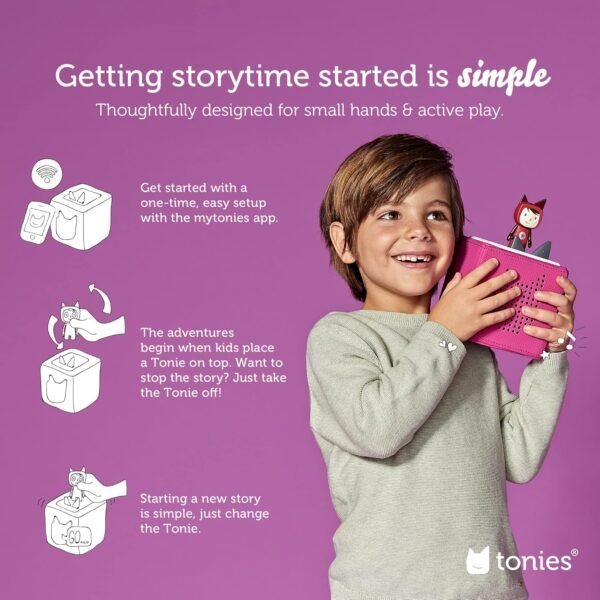 Toniebox Disney Princess Bundle | Screen-free Interactive Sound, Music, Story Player for Education, Play, and Bedtime, Kids Toddlers Boys Girls 3+, Purple - Image 4