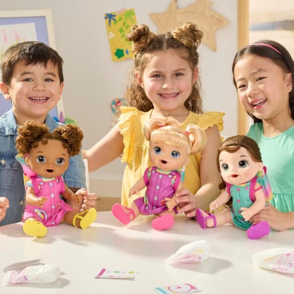 Baby Alive Time for School Baby Doll Set, 12 Inch, Back to School Toys for Girls & Boys, Black Hair, Preschool Gifts for Kids, Ages 3+ (Amazon Exclusive) - Image 7
