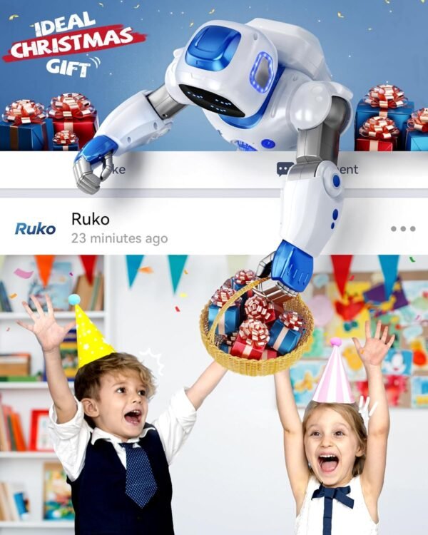 Ruko 1088 Smart Robots for Kids, Large Programmable Interactive RC Robot with Voice Control, APP Control, Present for 4 5 6 7 8 9 Years Old Kids Boys and Girls - Image 8