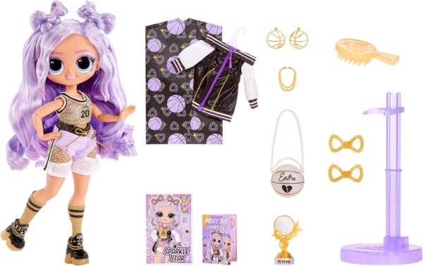L.O.L. Surprise! OMG Sports Fashion Doll Sparkle Star with 20 Surprises Including GoSporty-Chic Fashion Outfit and Accessories, Holiday Toy Playset, Great Gift for Kids Girls Boys 4 5 6+ Years - Image 4