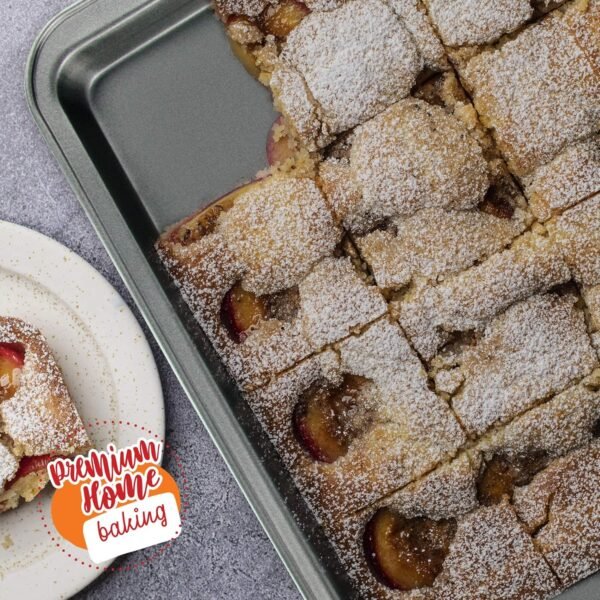 Boxiki Kitchen Non-Stick Baking & Cookie Sheet Pan Non-Toxic 11x14 Inch Rimmed Carbon Steel Baking Sheet. Dent, Warp and Rust Resistant. Heavy Gauge Steel Oven Baking Sheet. 1 Tray. - Image 2